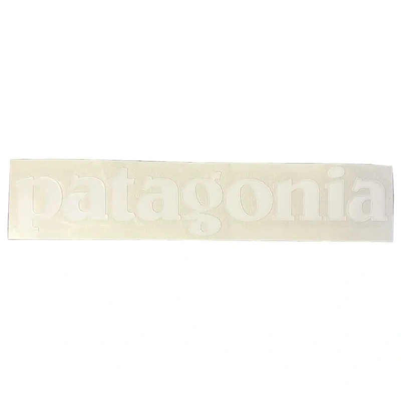 Patagonia White Logo Small Sticker - Your Premium Fishing Gear Store Rods Lines Baits Accessories* Clearance