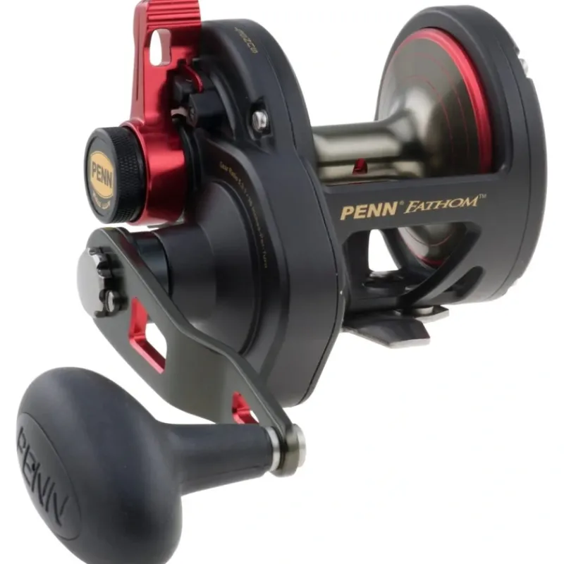 Penn Fathom Lever Drag Slow Pitch Conventional Fishing Reel Metal Body - Your Premium Fishing Gear Store Rods Lines Baits Accessories* Best Sale