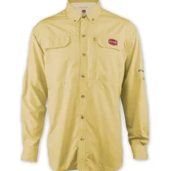 Penn Fishing Long Sleeve Button Down Yellow Performance Shirt, Vented Back XXL - Your Premium Fishing Gear Store Rods Lines Baits Accessories* Best Sale