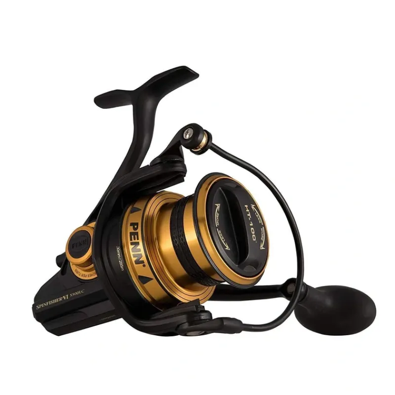 Penn Spinfisher VI Long Cast Spinning Fishing Reel, CNC Gears, HT100 Drag, IPX5 - Your Premium Fishing Gear Store Rods Lines Baits Accessories* Flash Sale