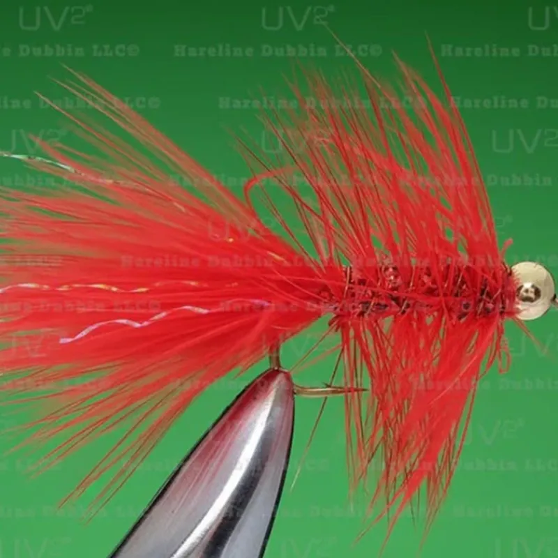 Perch Crystal Bugger, Red, sz 8 - Your Premium Fishing Gear Store Rods Lines Baits Accessories* Sale