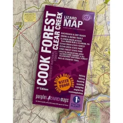 Purple Lizard Map - Cook Forest/Clear Creek - Your Premium Fishing Gear Store Rods Lines Baits Accessories* Flash Sale