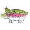 Rainbow Trout Pig Sticker - Your Premium Fishing Gear Store Rods Lines Baits Accessories* Store
