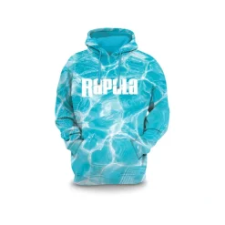 Rapala Hooded Sweatshirt Light, Blue Glare, Medium - Your Premium Fishing Gear Store Rods Lines Baits Accessories* Shop