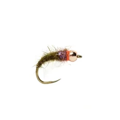 Red Collar Olive Bug Barbless - Your Premium Fishing Gear Store Rods Lines Baits Accessories* Shop