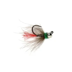 Red Tag Jig Black Tungsten Beadhead Barbless - Your Premium Fishing Gear Store Rods Lines Baits Accessories* Clearance