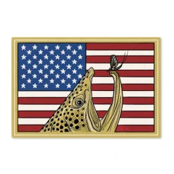 Red, White & Brown Sticker - Your Premium Fishing Gear Store Rods Lines Baits Accessories* Sale