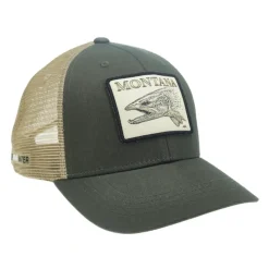 Rep Your Water Montana Artist's Reserve Trucker Green/Tan - Your Premium Fishing Gear Store Rods Lines Baits Accessories* Hot