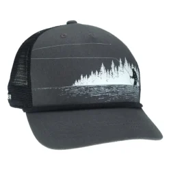 Rep Your Water Tight Loops Squatch 5 Panel Hat Gray/Black - Your Premium Fishing Gear Store Rods Lines Baits Accessories* Cheap