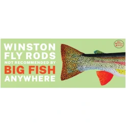 R.L. Winston Boat Sticker Not Recommended - Your Premium Fishing Gear Store Rods Lines Baits Accessories* Online