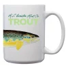R.L. Winston Large Trout Mug White 15oz - Your Premium Fishing Gear Store Rods Lines Baits Accessories* Online