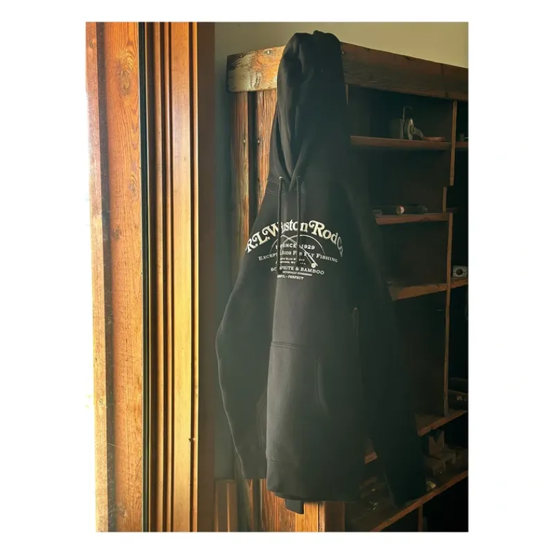 R.L. Winston Powerful/Perfect Cotton Hoodie Black - Your Premium Fishing Gear Store Rods Lines Baits Accessories* Shop