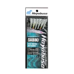 Sabiki Hayabusa UV Real Scale Flasher 6-Hook Size 14 - Your Premium Fishing Gear Store Rods Lines Baits Accessories* Best Sale