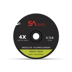 Scientific Anglers Absolute Trout Fluorocarbon Tippet 100M - Your Premium Fishing Gear Store Rods Lines Baits Accessories* Hot