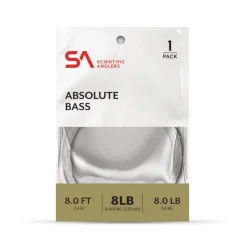 Scientific Anglers Absolute Bass Leader 8' Single - Your Premium Fishing Gear Store Rods Lines Baits Accessories* Cheap