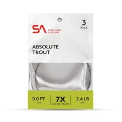 Scientific Anglers Absolute Trout Leader 9' 3-Pack - Your Premium Fishing Gear Store Rods Lines Baits Accessories* Online