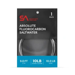Scientific Anglers Absolute Saltwater Fluorocarbon 9' Leader - Your Premium Fishing Gear Store Rods Lines Baits Accessories* Discount