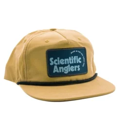 Scientific Anglers Retro River R256 Biscuit/Black Patch Hat - Your Premium Fishing Gear Store Rods Lines Baits Accessories* Hot
