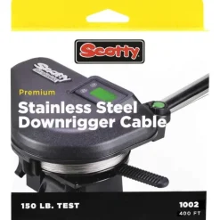 Scotty Premium Stainless Steel Downrigger Cable, 150lb Test, 400ft - Your Premium Fishing Gear Store Rods Lines Baits Accessories* Discount