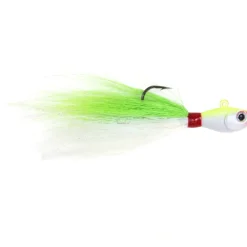Sea Striker Bucktail Jig, Holographic Eyes, Black Nickel - Your Premium Fishing Gear Store Rods Lines Baits Accessories* Flash Sale