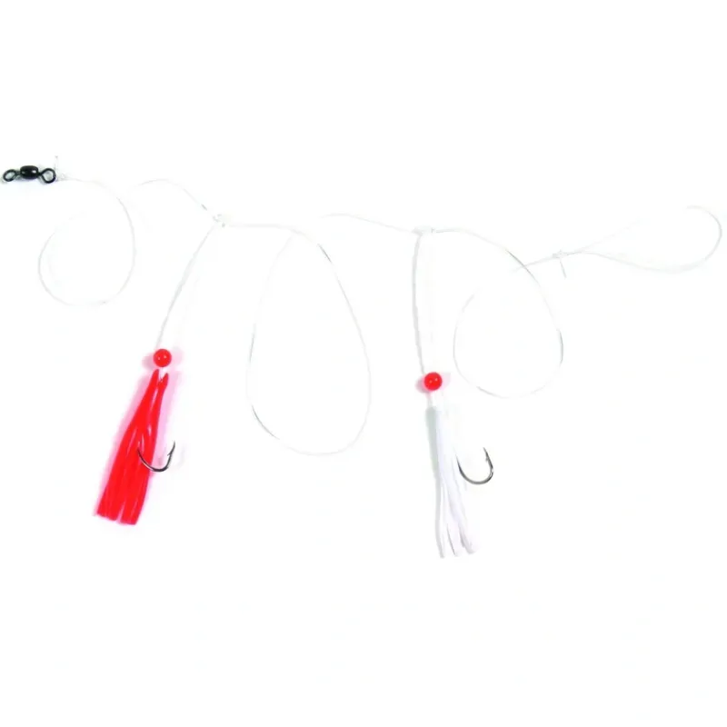 Sea Striker Croaker Rig, #2 Nickel Bait Holder Hooks, Red Beads - Your Premium Fishing Gear Store Rods Lines Baits Accessories* Cheap