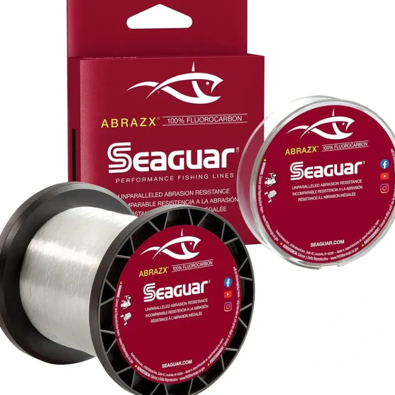 Seaguar AbrazX 100% Fluorocarbon Main Line 8lb 1000yd - Your Premium Fishing Gear Store Rods Lines Baits Accessories* Best Sale