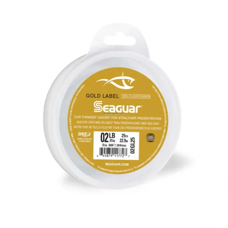 Seaguar Gold Label 100% Fluorocarbon Leader 2lb 25yd - Your Premium Fishing Gear Store Rods Lines Baits Accessories* Fashion