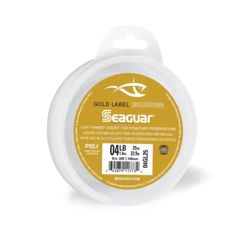 Seaguar Gold Label 100% Fluorocarbon Leader 4lb 25yd - Your Premium Fishing Gear Store Rods Lines Baits Accessories* Sale