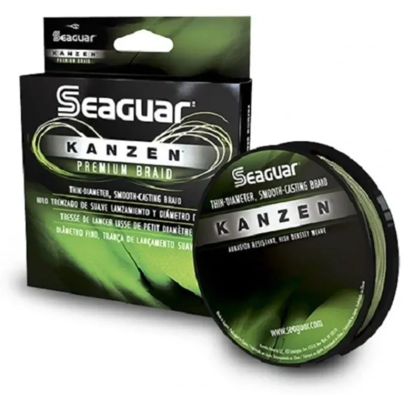 Seaguar Kanzen Braid Fishing Line, 40lb, 150yd Spool, Green - Your Premium Fishing Gear Store Rods Lines Baits Accessories* Flash Sale