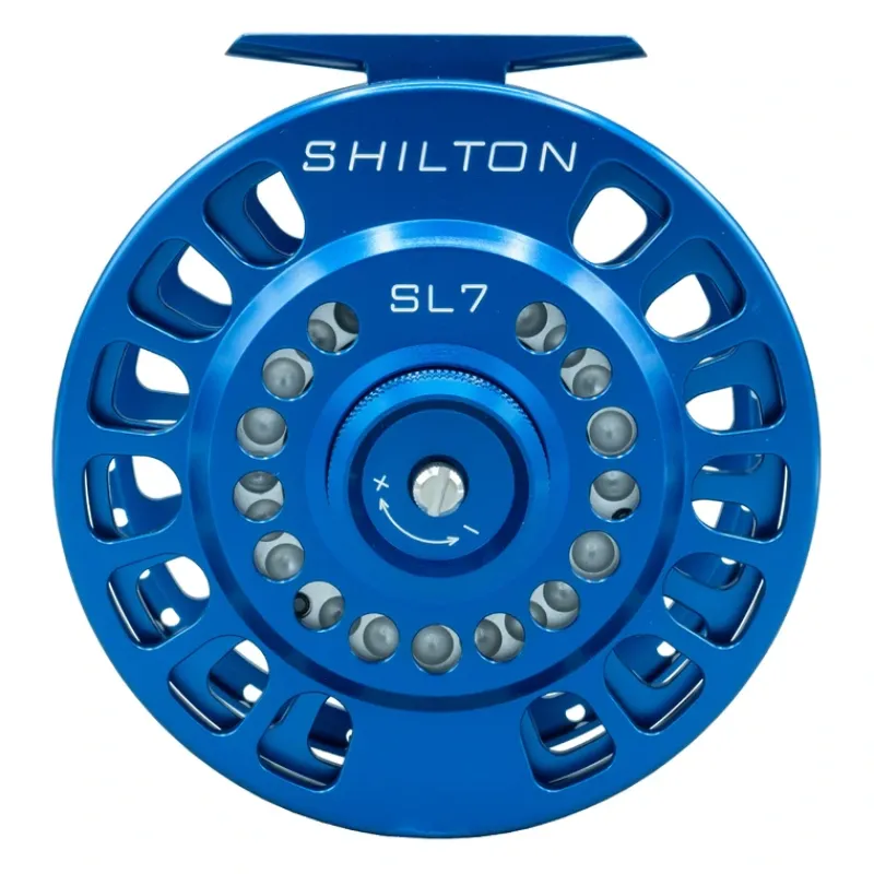 Shilton SL7 (11-12wt) Reel Blue Left Hand - Your Premium Fishing Gear Store Rods Lines Baits Accessories* Outlet