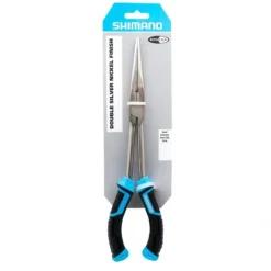 Shimano Brutas, 11", Needle Nose Pliers, Blk/Cyan Handles, High Carbon Steel - Your Premium Fishing Gear Store Rods Lines Baits Accessories* Flash Sale