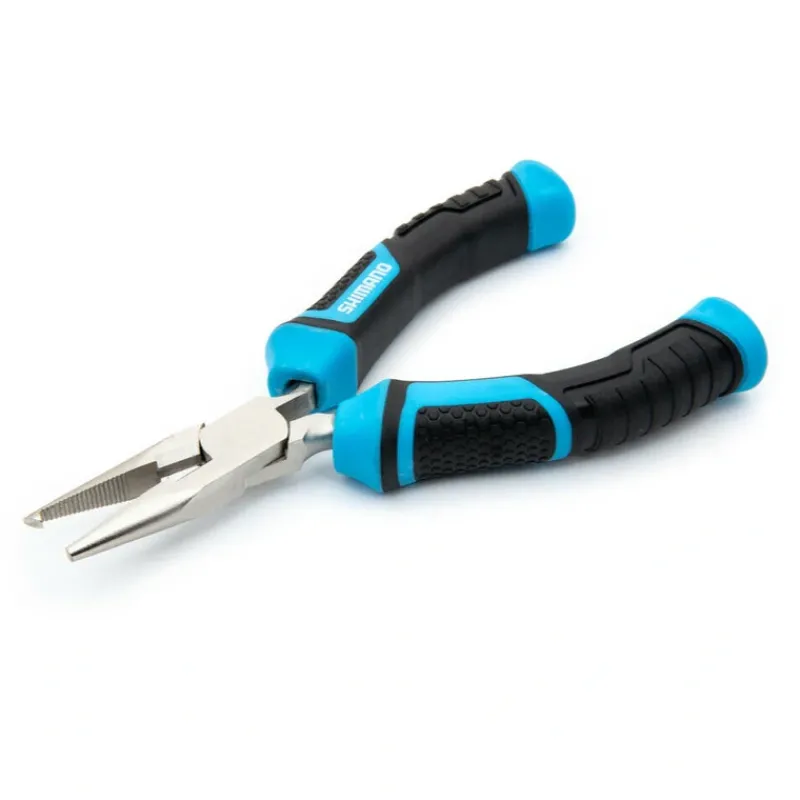 Shimano Brutas, 5" Split Ring Pliers, Blk/Cyan Handles, High - Your Premium Fishing Gear Store Rods Lines Baits Accessories* New