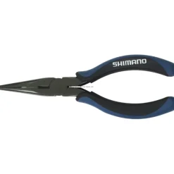 Shimano Brutas Long Nose Pliers, Gray/Blue Handles, Black Nickel - Your Premium Fishing Gear Store Rods Lines Baits Accessories* Best Sale