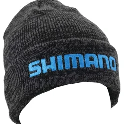 Shimano Embroidered Logo Heather Beanie, Knitted cap, One Size Fits Most,Gray - Your Premium Fishing Gear Store Rods Lines Baits Accessories* Cheap