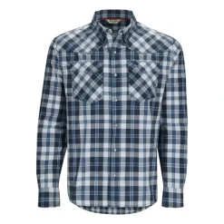 Simms Brackett LS Shirt Backcountry Blue Plaid - Your Premium Fishing Gear Store Rods Lines Baits Accessories* Fashion