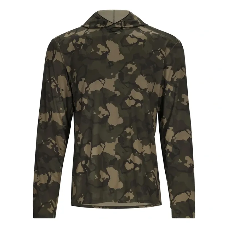 Simms Bugstopper SolarFlex Hoody Regiment Camo Olive Drab - Your Premium Fishing Gear Store Rods Lines Baits Accessories* Cheap