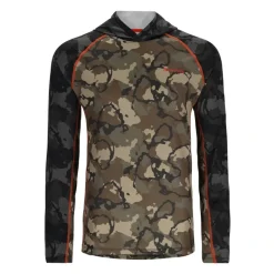 Simms Challenger Solar Hoody R Camo Olive Drab/R Camo Carbon - Your Premium Fishing Gear Store Rods Lines Baits Accessories* Best Sale