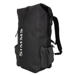 Simms Dry Creek Rolltop Backpack Black - Your Premium Fishing Gear Store Rods Lines Baits Accessories* New