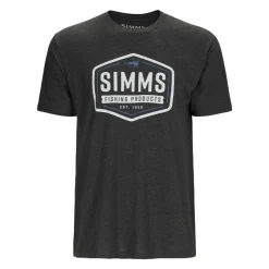Simms Fly Patch T-Shirt Charcoal Heather - Your Premium Fishing Gear Store Rods Lines Baits Accessories* Best Sale