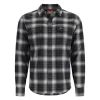 Simms Gallatin Flannel LS Shirt Slate Ombre Plaid - Your Premium Fishing Gear Store Rods Lines Baits Accessories* Discount