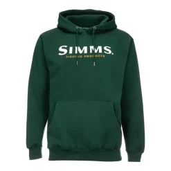 Simms Logo Hoody Forest - Your Premium Fishing Gear Store Rods Lines Baits Accessories* New