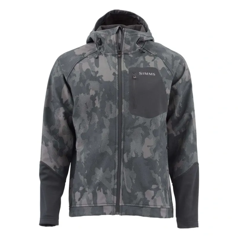 Simms Logo Katafront Hoody - Your Premium Fishing Gear Store Rods Lines Baits Accessories* Sale