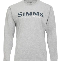 Simms Logo LS T-Shirt - Your Premium Fishing Gear Store Rods Lines Baits Accessories* Cheap