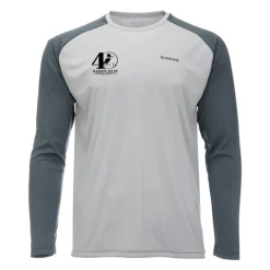 Simms Logo Tech Tee Sterling/Storm - Your Premium Fishing Gear Store Rods Lines Baits Accessories* Cheap