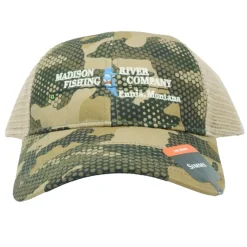 Simms Logo Trucker Hex Flo Camo Timber - Your Premium Fishing Gear Store Rods Lines Baits Accessories* Clearance