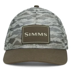 Simms Mesh All-Over Trucker Tiger Camo Sand/Smoke - Your Premium Fishing Gear Store Rods Lines Baits Accessories* Cheap