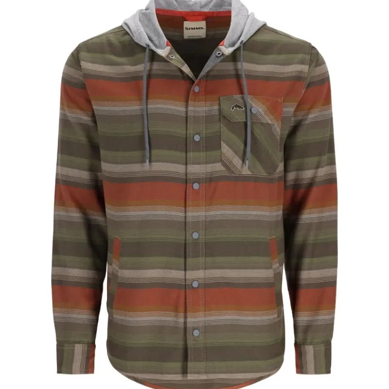 Simms Santee Flannel Hoody - Your Premium Fishing Gear Store Rods Lines Baits Accessories* Best