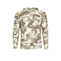 Simms SolarFlex Hoody Print - Woodland Camo Sandbar - Your Premium Fishing Gear Store Rods Lines Baits Accessories* Best