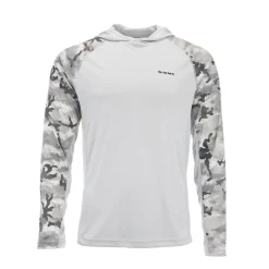 Simms Solarflex Hoody Print - Hex Flo Camo Steel - Your Premium Fishing Gear Store Rods Lines Baits Accessories* Fashion