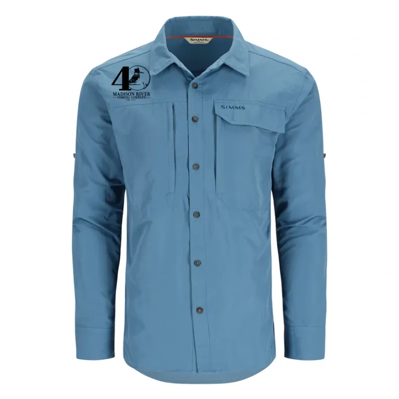 Simms 40th Logo Guide Shirt Neptune - Your Premium Fishing Gear Store Rods Lines Baits Accessories* Clearance